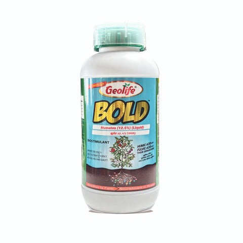 Geolife Bold Humates Liquid Biostimulant |Humic Acid + Fulvic Acid| Leonardite-Based Soil Conditioner | Improves Root Growth, Soil Health & Nutrient Uptake